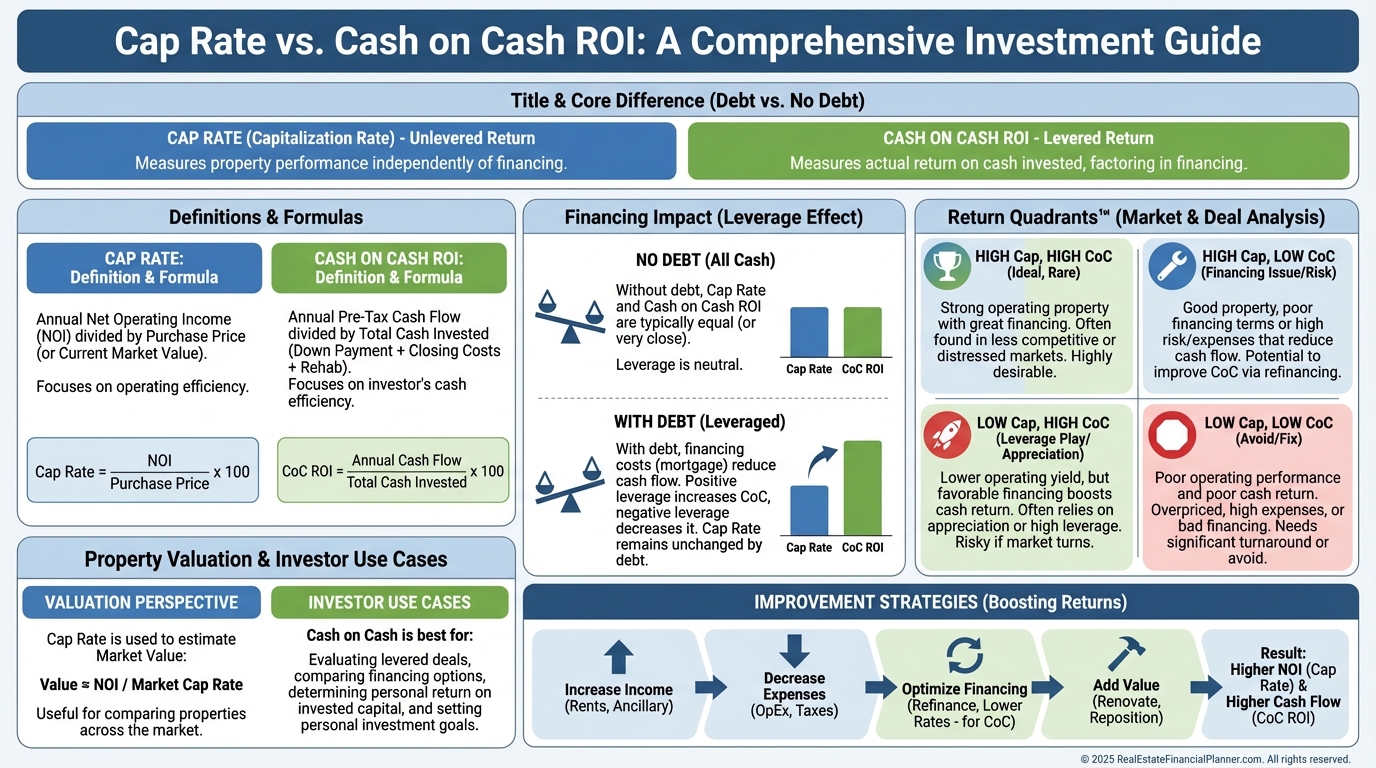 Cap Rate vs Cash on Cash ROI Overview
