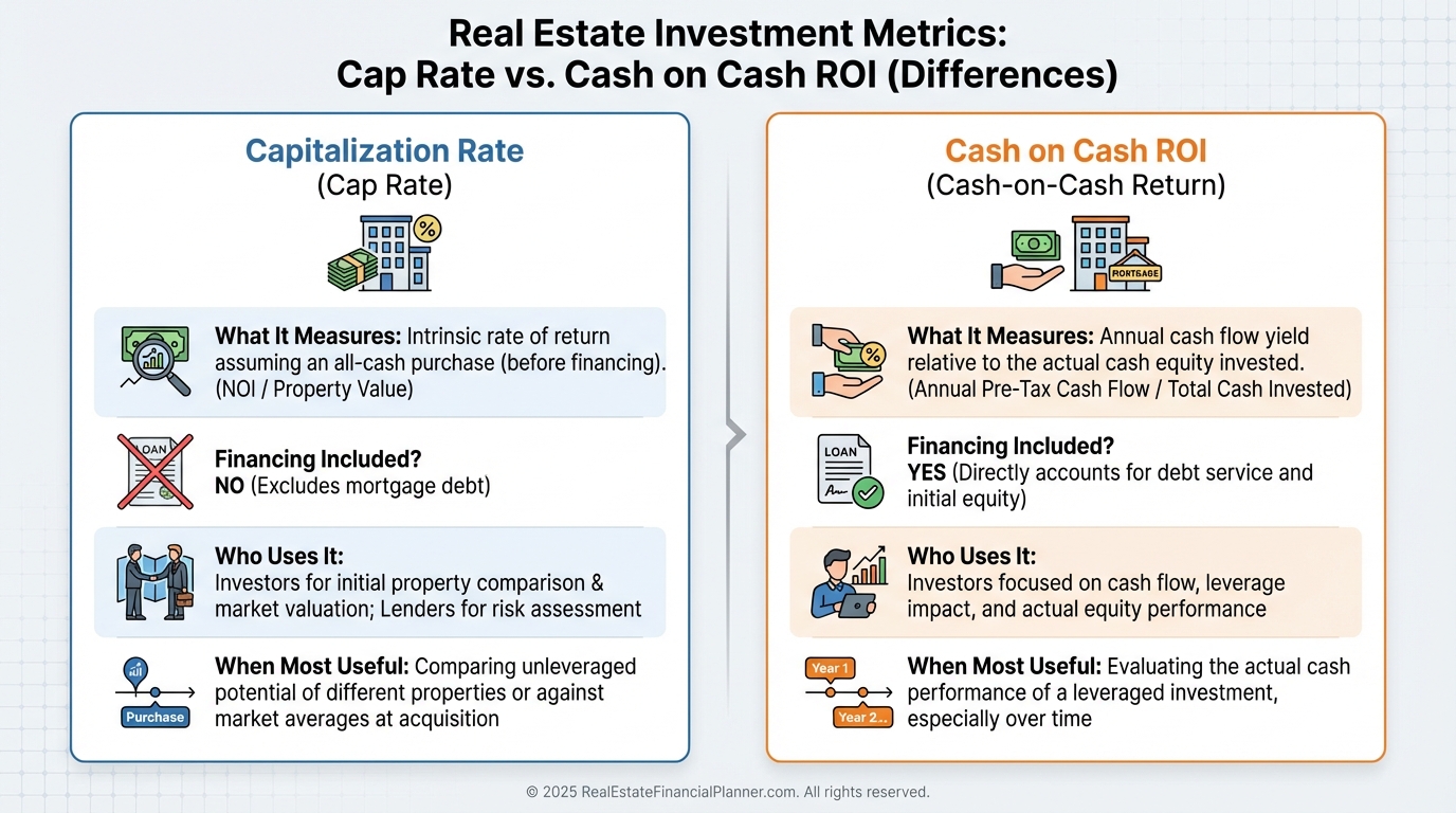 Cap Rate vs Cash on Cash ROI Compared