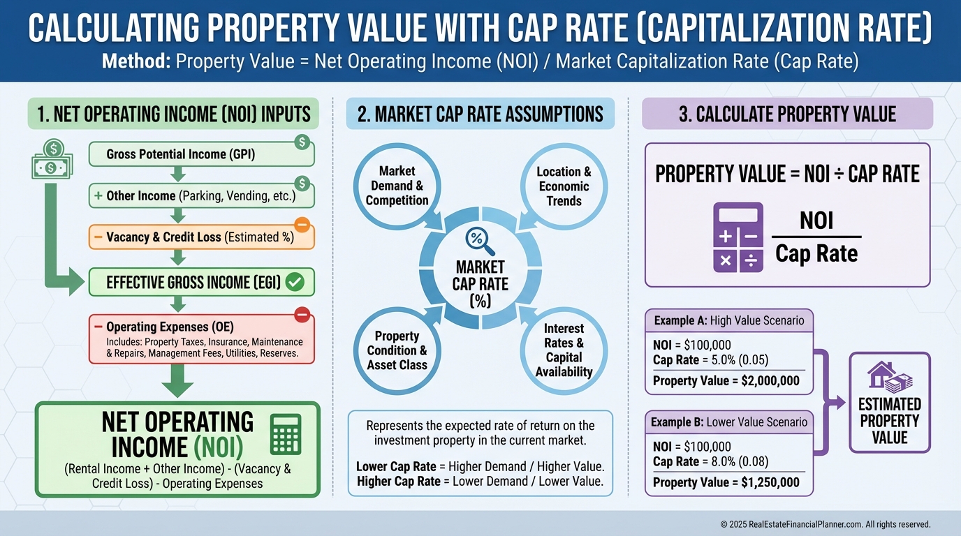 Calculating Property Value from Cap Rate