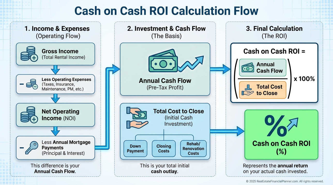 Cash on Cash ROI Calculation Breakdown