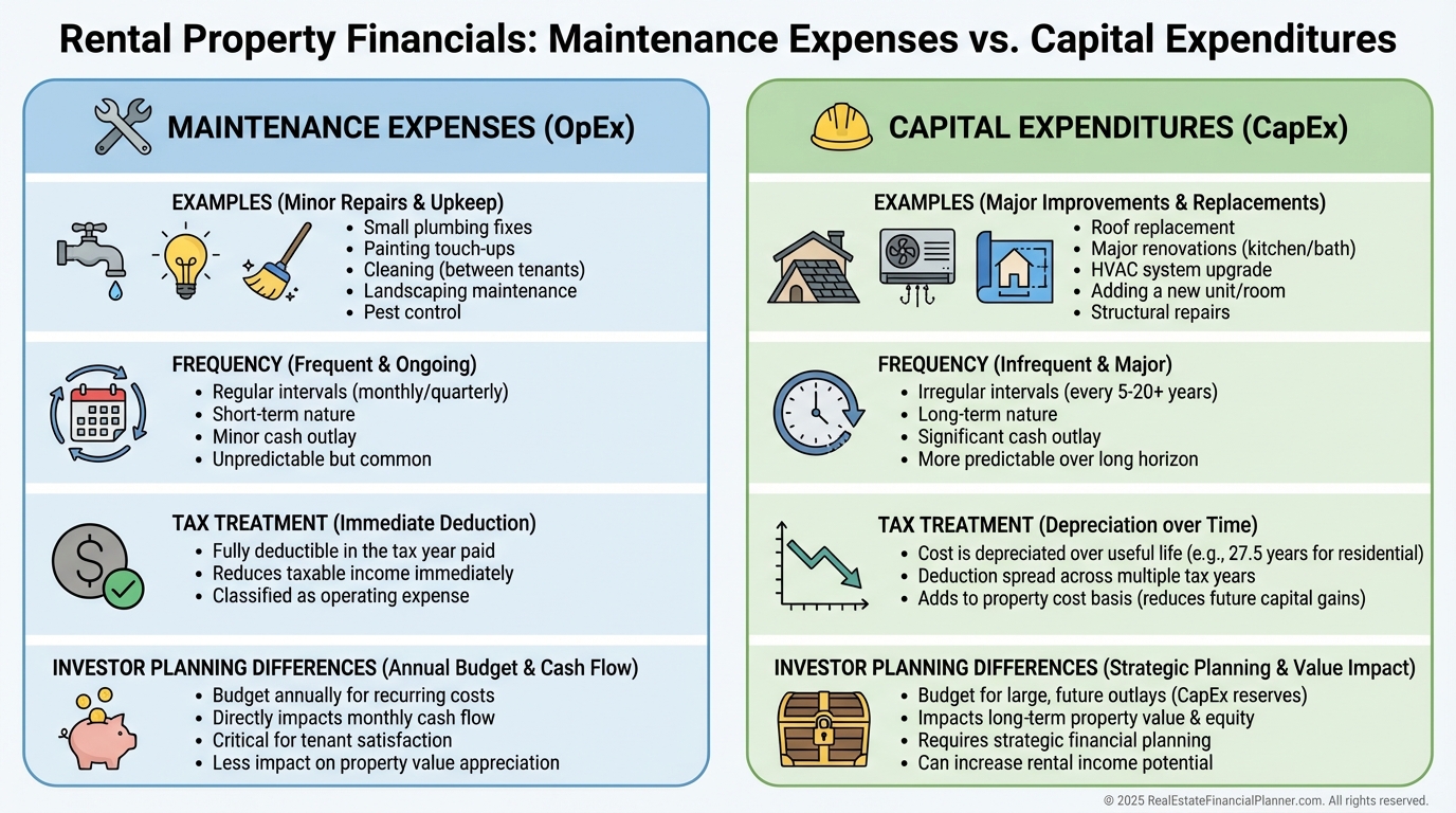 Maintenance vs Capital Expenditures