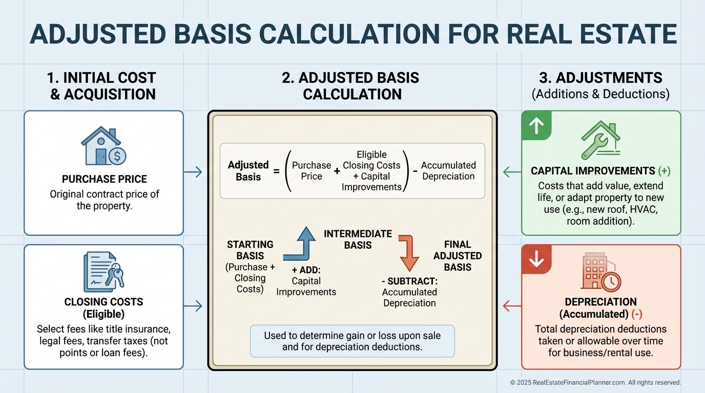 How Adjusted Basis Is Calculated