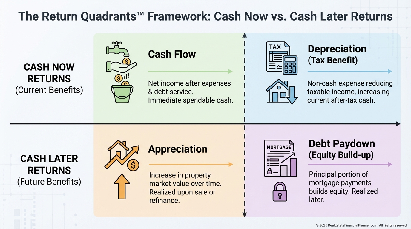Return Quadrants™ and Cash Now vs Cash Later
