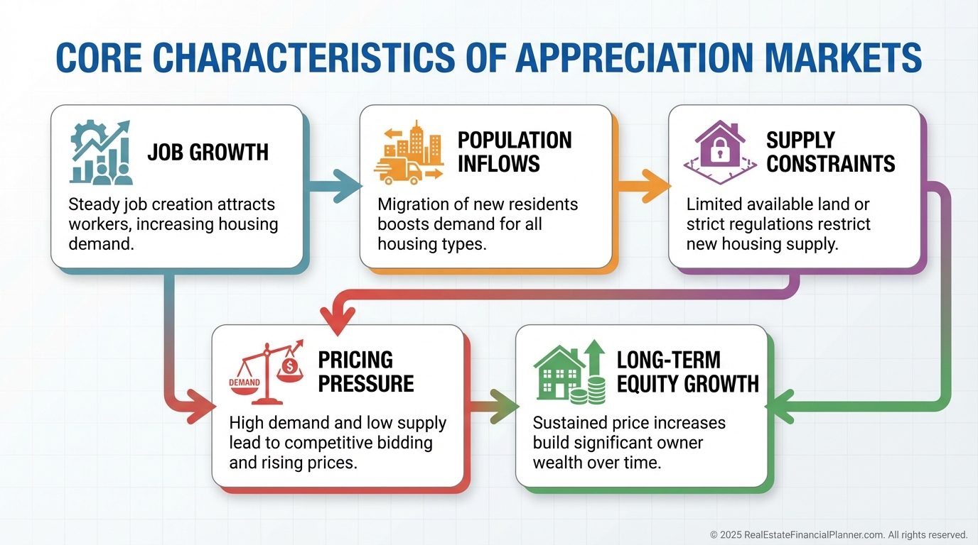 Characteristics of Appreciation Markets