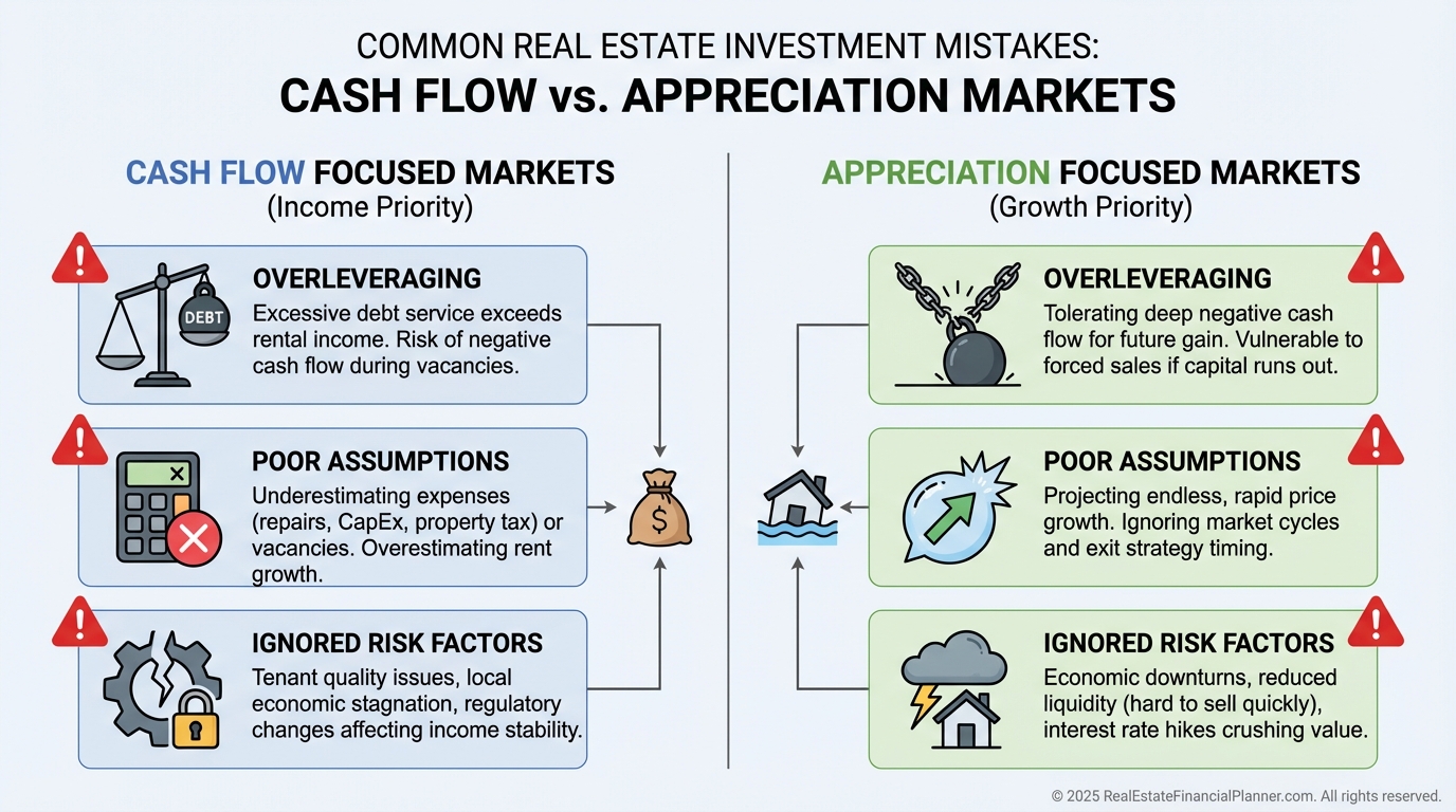 Common Investor Mistakes by Market Type