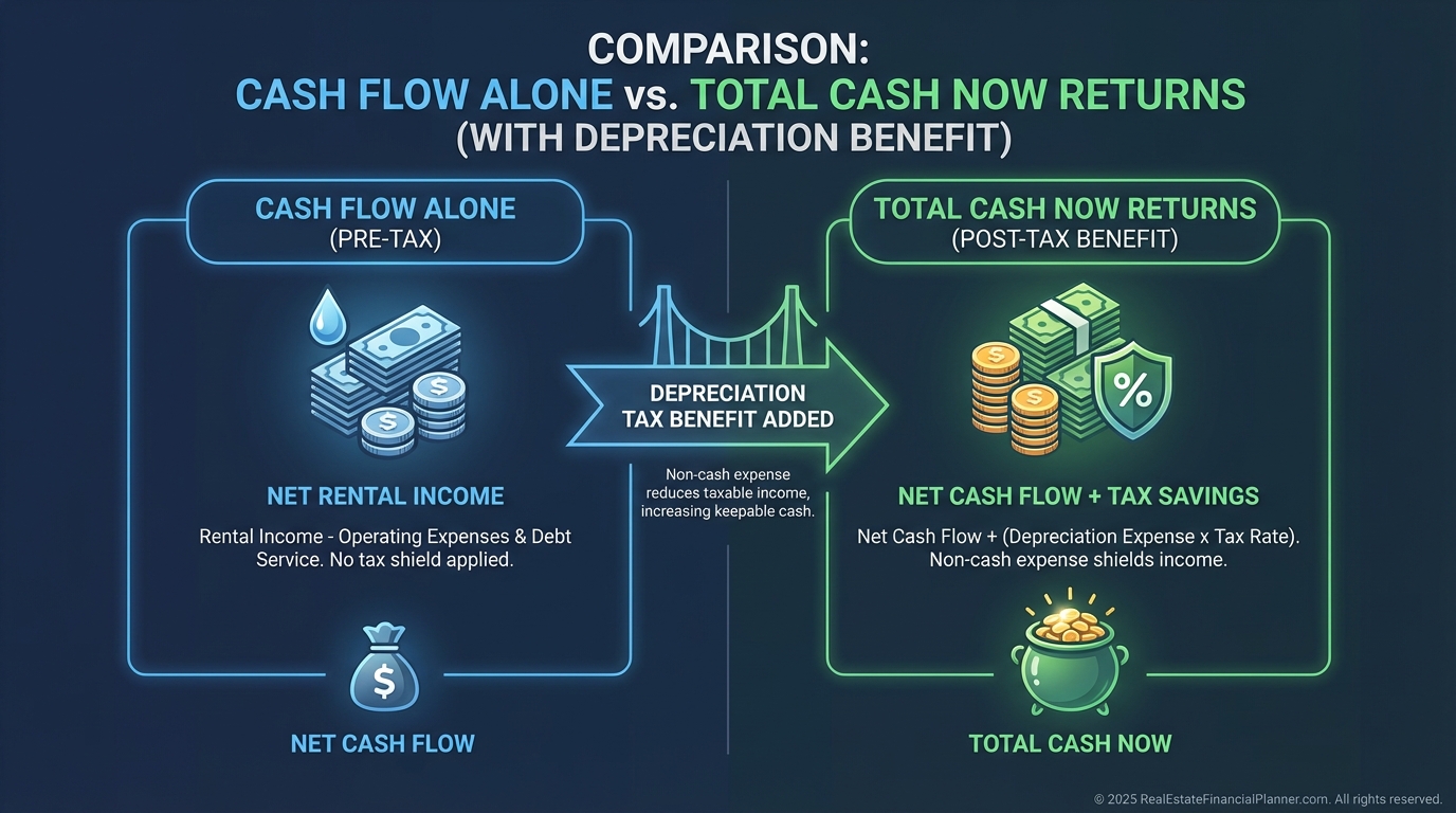 Cash Flow vs Total Cash Now