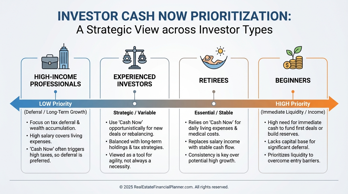 Cash Now by Investor Profile