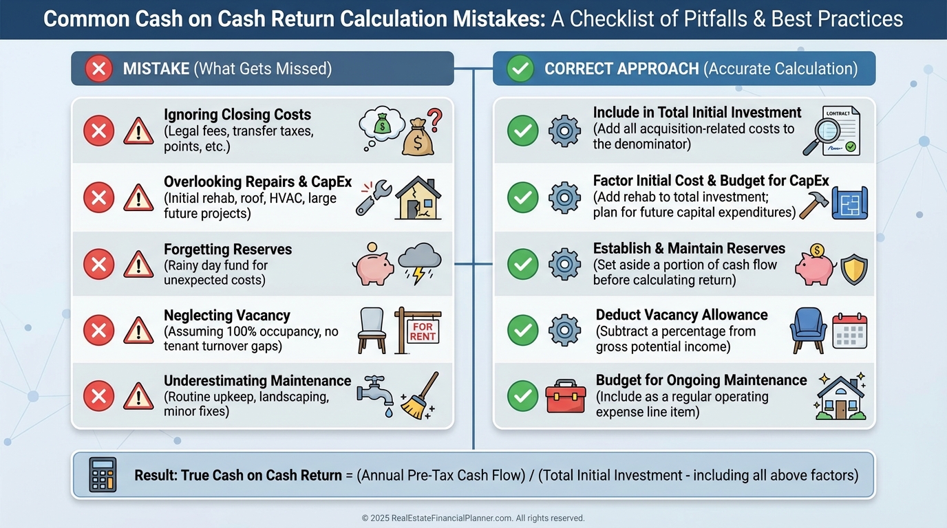 Common Cash on Cash Calculation Errors