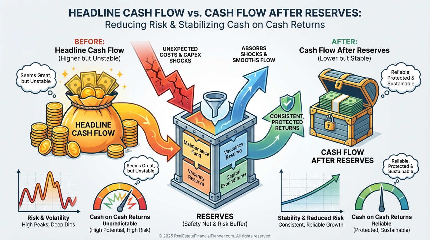 Cash Flow vs Cash Flow After Reserves