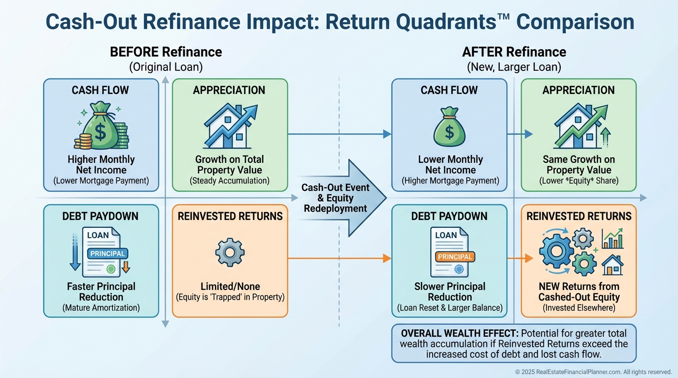 Return Quadrants Before vs After Cash-Out