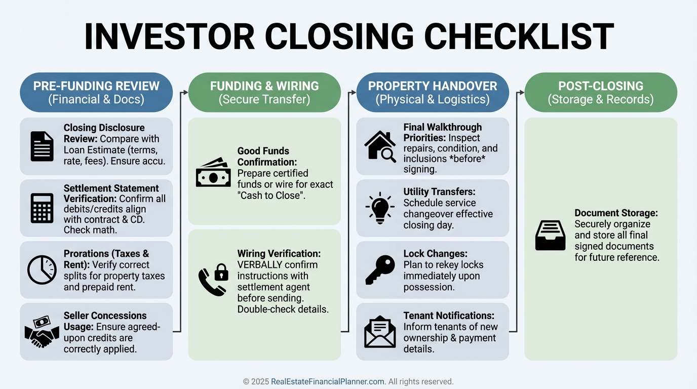 Investor Closing Checklist