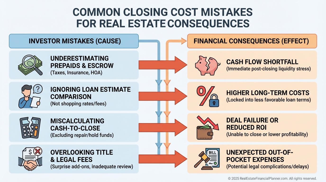 Costly Closing Cost Mistakes Investors Make