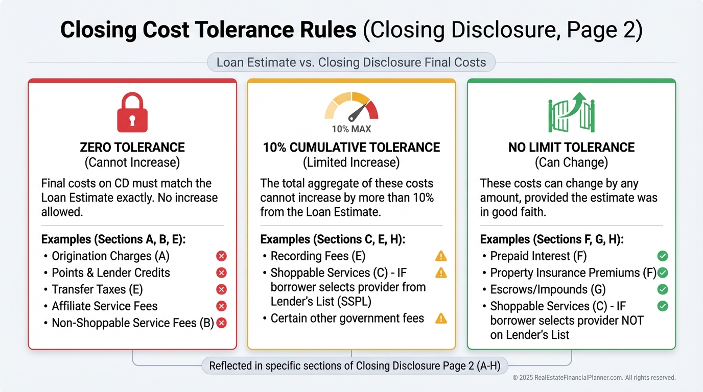Page Two Fee Tolerance Rules