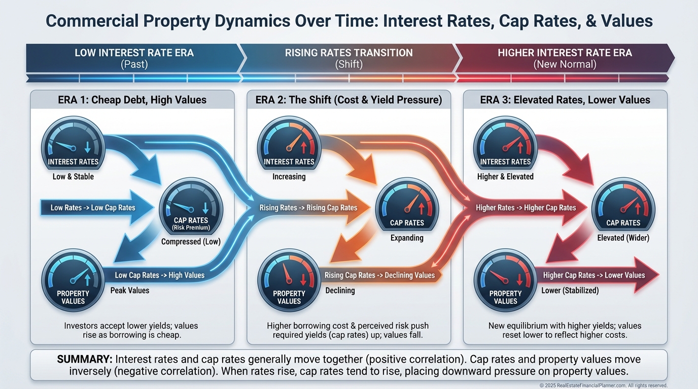 Interest Rates, Cap Rates, and Values