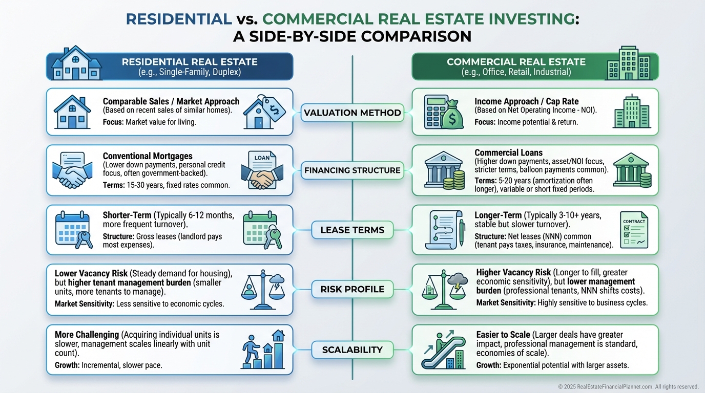 Residential vs Commercial Investing